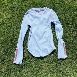 free people blue and purple long sleeve